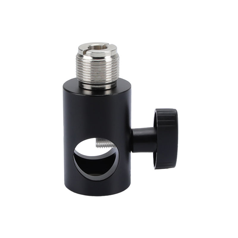 CAMVATE Light Pole Connector With Microphone Screw 1/4" Female To 5/8" Male