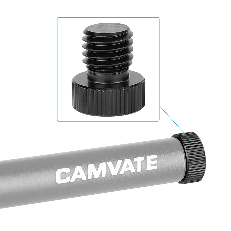 CAMVATE 15mm Rod Plug M12 Male To 1/4" Female Screw Adapter 2 Pieces