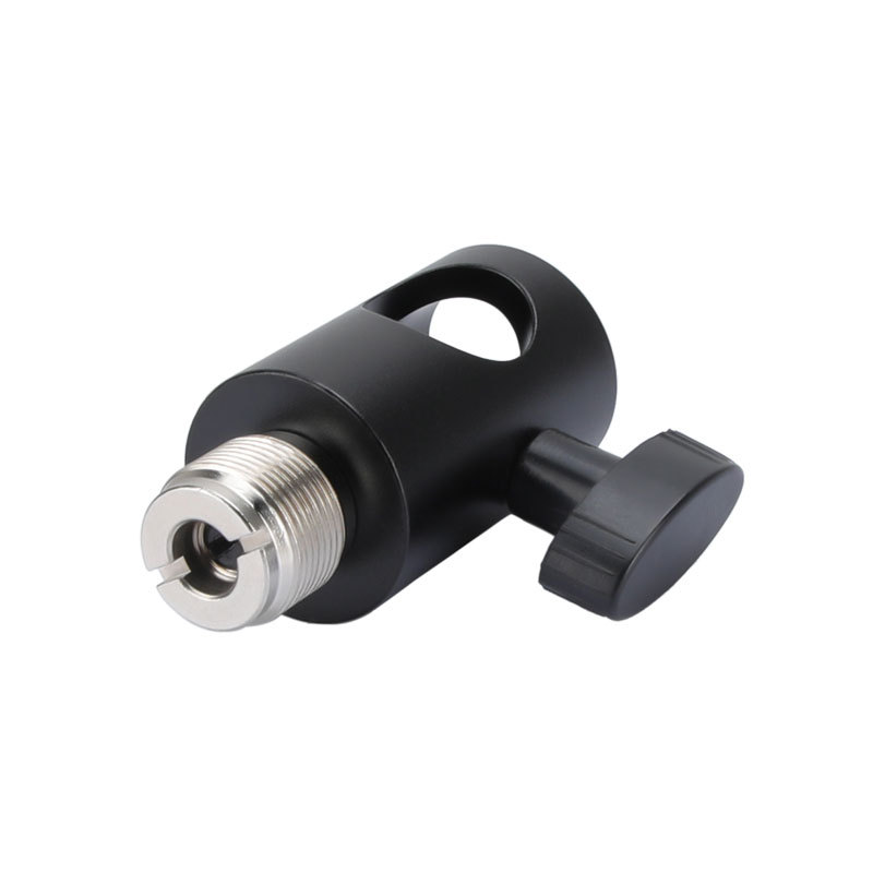 CAMVATE Light Pole Connector With Microphone Screw 1/4" Female To 5/8" Male