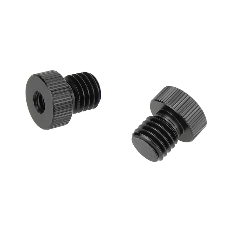 CAMVATE 15mm Rod Plug M12 Male To 1/4" Female Screw Adapter 2 Pieces