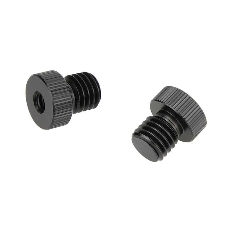 CAMVATE 15mm Rod Plug M12 Male To 1/4" Female Screw Adapter 2 Pieces