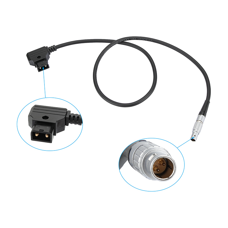CAMVATE 2-Pin To D-Tap Male Power Cable (65cm)