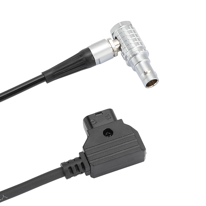 CAMVATE D-Tap To 2 Pin Right Angle Coiled Power Cable