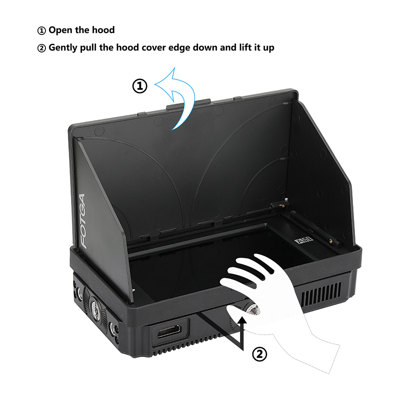 CAMVATE Fotga DP500IIIS A50 5" FHD IPS Video On-camera Field Monitor HDMI 4K Input / Output Dual NP-F Battery Plate