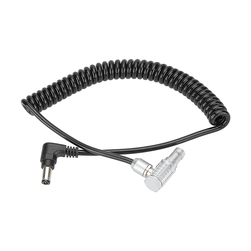 CAMVATE Coiled 2 Pin Push-Pull Connector To DC 2.5mm Plug Power Cable For Camera Transmitter
