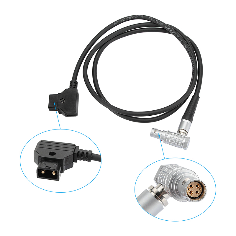 CAMVATE Right-Angle RED DSMC2 Camera Power Cable