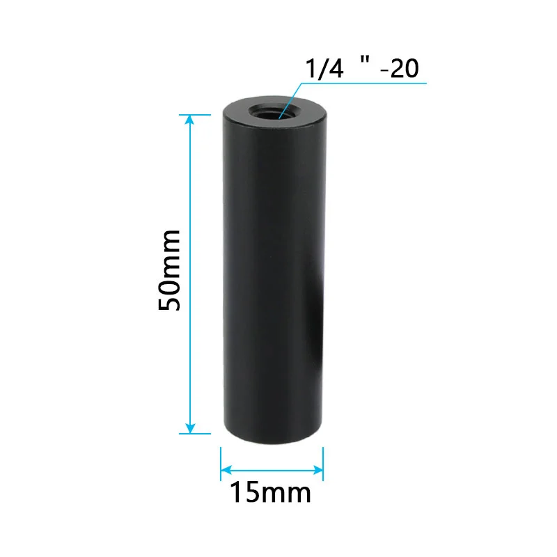 CAMVATE 2" Micro Rod (Aluminum) With Double-ended 1/4"-20 Female Threads (2 Pieces)