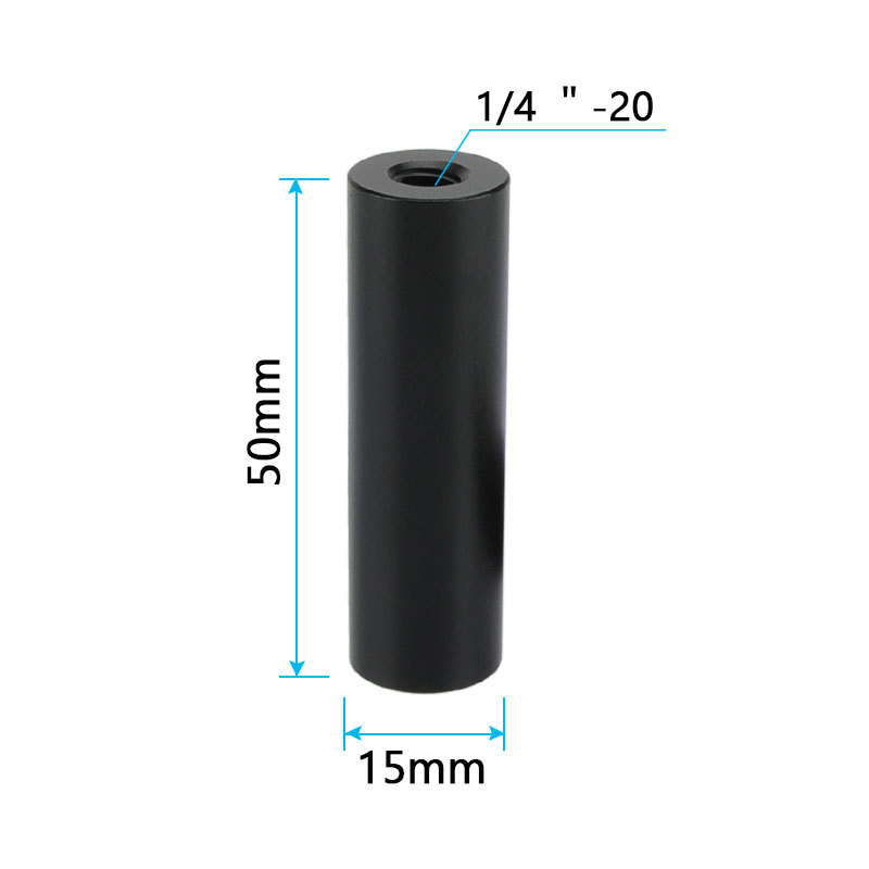 CAMVATE 2" Micro Rod (Aluminum) With Double-ended 1/4"-20 Female Threads (2 Pieces)