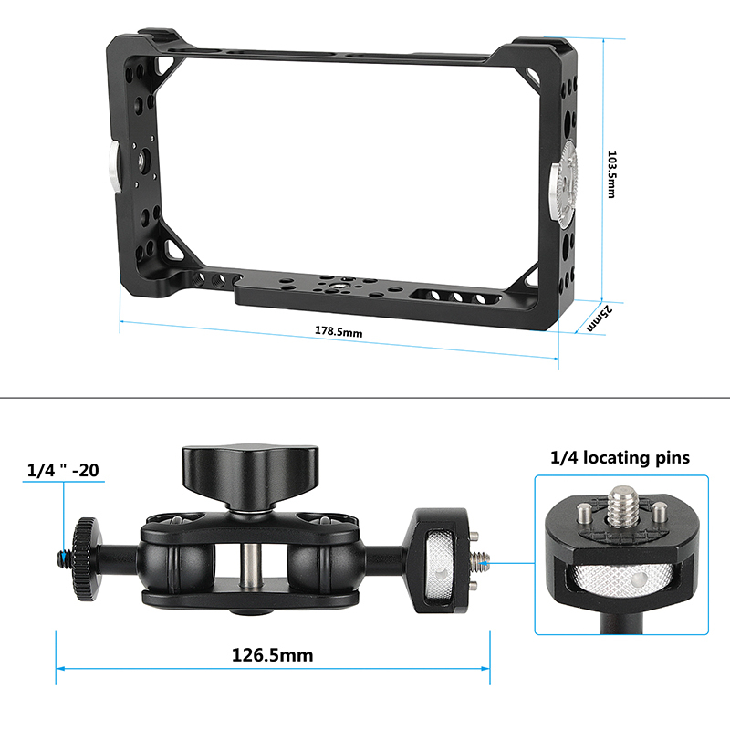 CAMVATE Fotga DP500IIIS A50 Series 5" / C50 Series 5" On-camera Field Monitor Protective Cage Kit (Exclusive Use) With Adjustable Magic Arm Support