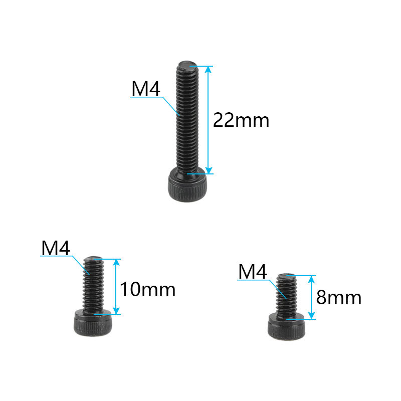 CAMVATE Three Types M4 Hex Screw Pack Cup Head (15 pcs)