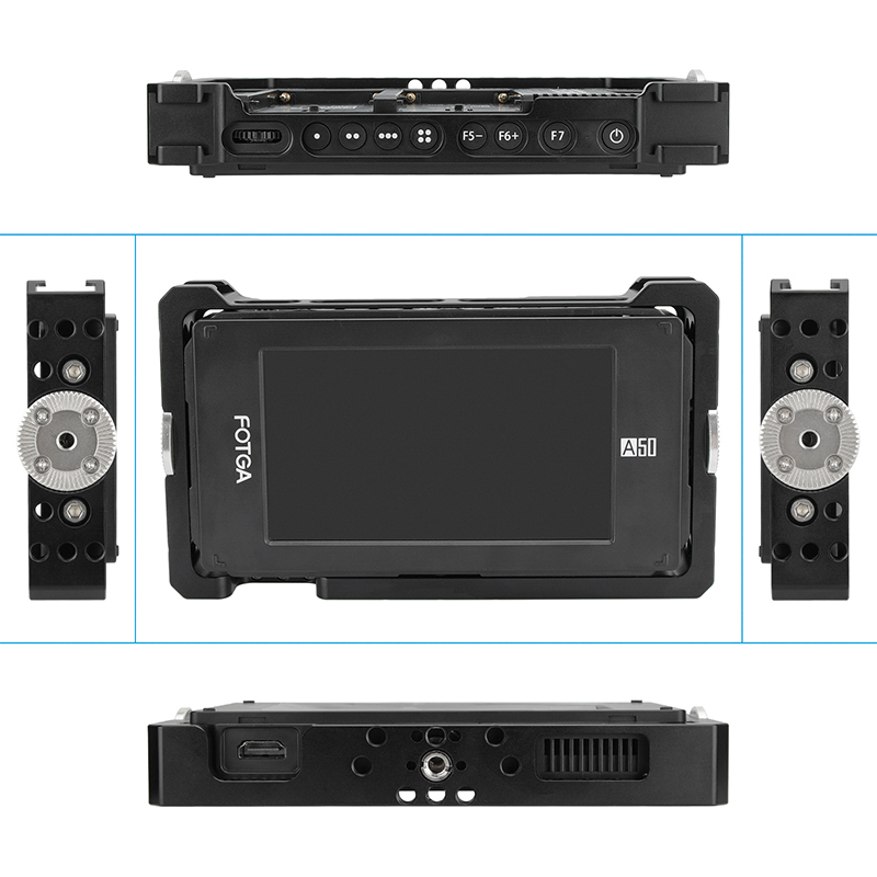 CAMVATE Fotga DP500IIIS A50 Series 5" / C50 Series 5" On-camera Field Monitor Protective Cage Kit (Exclusive Use) With Adjustable Magic Arm Support