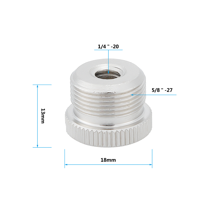 CAMVATE Mic Screw Adapter 1/4 to 5/8 & 3/8 to 5/8