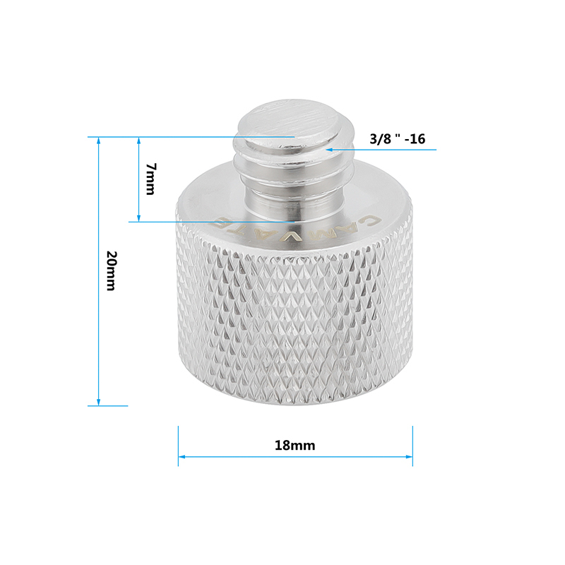 CAMVATE Mic Screw Adapter 1/4 to 5/8 & 3/8 to 5/8
