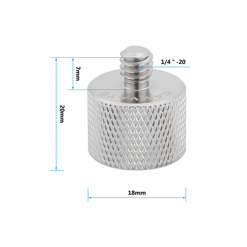 CAMVATE Mic Screw Adapter 1/4 to 5/8 & 3/8 to 5/8