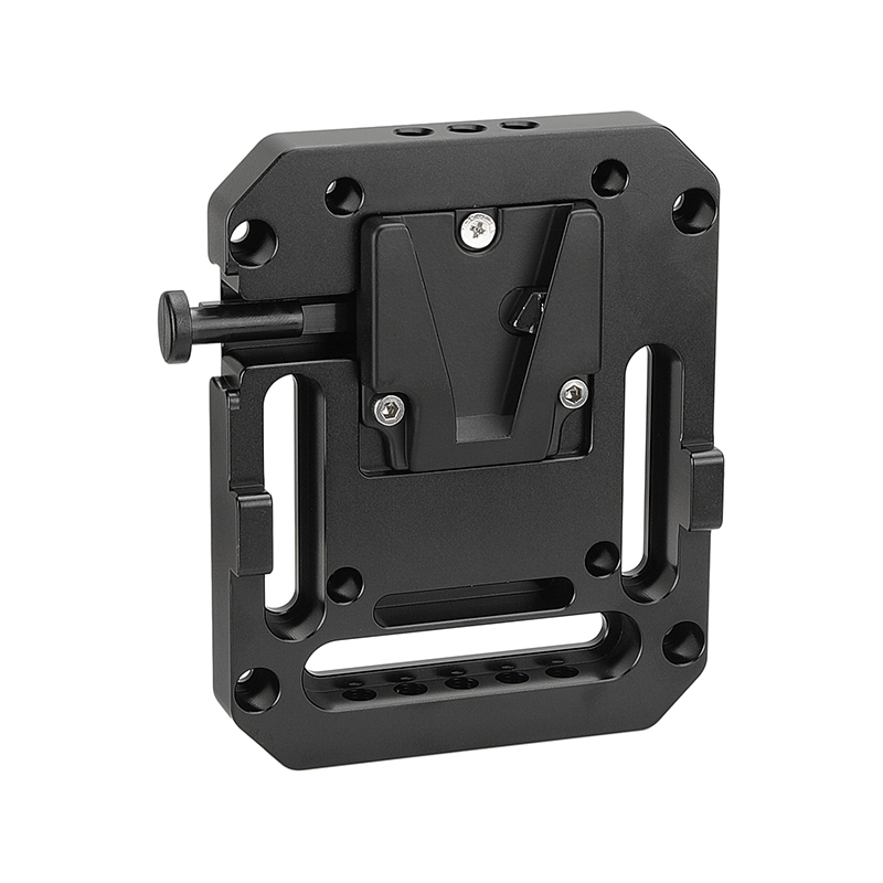 CAMVATE Mini V Mount Female Adapter Quick Release With VESA Mount 75×75mm & 1/4" 3/8" Mounting Points For DSLR Camera Battery