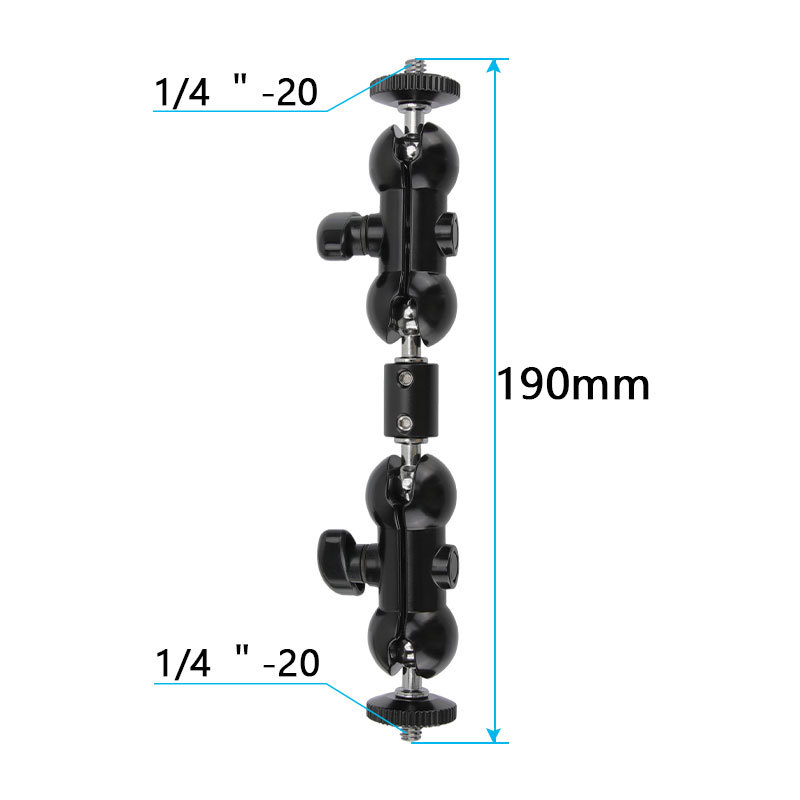 CAMVATE 360 degree 1/4" Articulating Magic Arm Mount Adapter fr Camera Monitor LED Light
