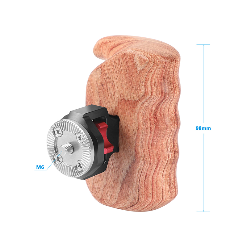 CAMVATE Wooden Handle Grip (left & right) with ARRI Rosette Mount