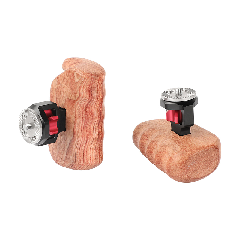 CAMVATE Wooden Handle Grip (left & right) with ARRI Rosette Mount