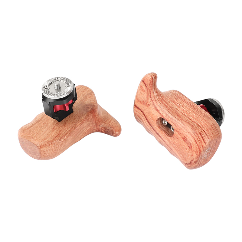 CAMVATE Wooden Handle Grip (left & right) with ARRI Rosette Mount