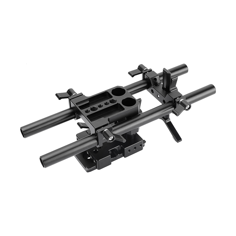 CAMVATE Pro DSLR Shoulder Mount Support Rig Kit Baseplate Kit Tripod Mount For Universal Use DSLR Cameras