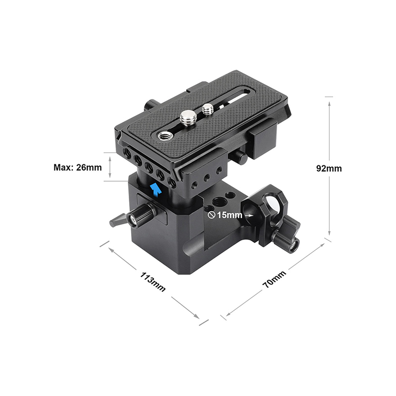 CAMVATE Quick Release Mount Base QR Plate For Manfrotto Standard Accessory DSLR Camera