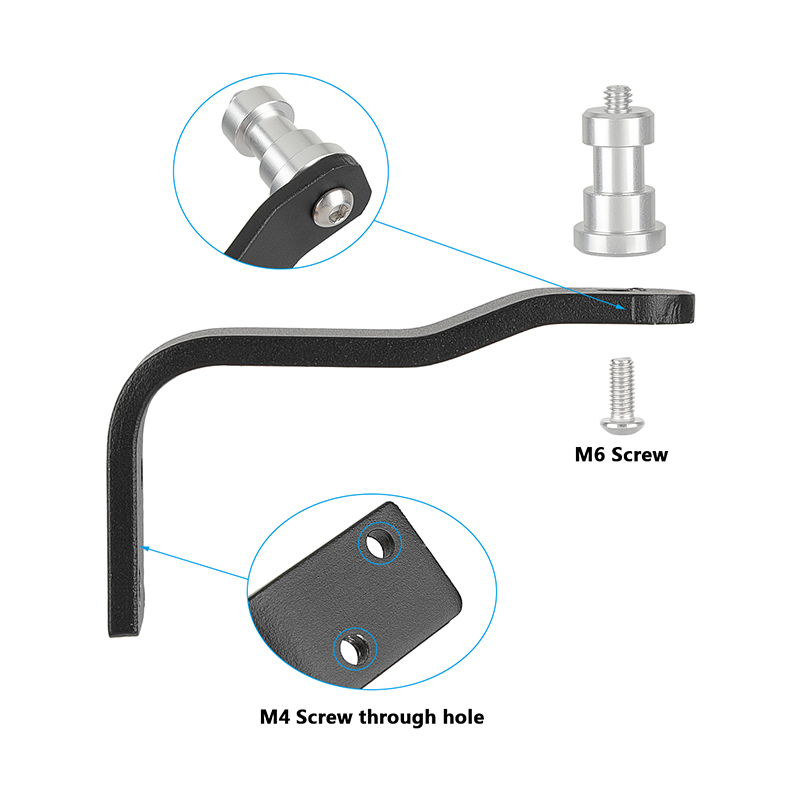 CAMVATE L Type Support Pedestal Wall / Table / Ceiling Mount With 1/4''-20 Thread Screw Adapter