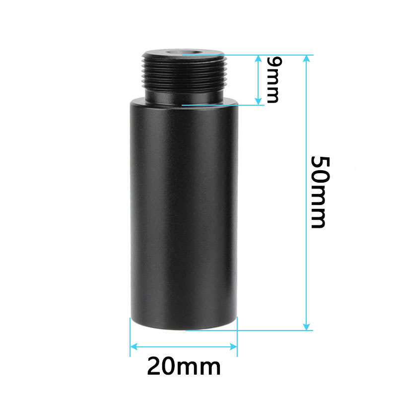 CAMVATE 2" Aluminum Micro Rod With 5/8"-27 Female To 5/8"-27 Male Microphone Thread Screw Adapter (2 Pieces)