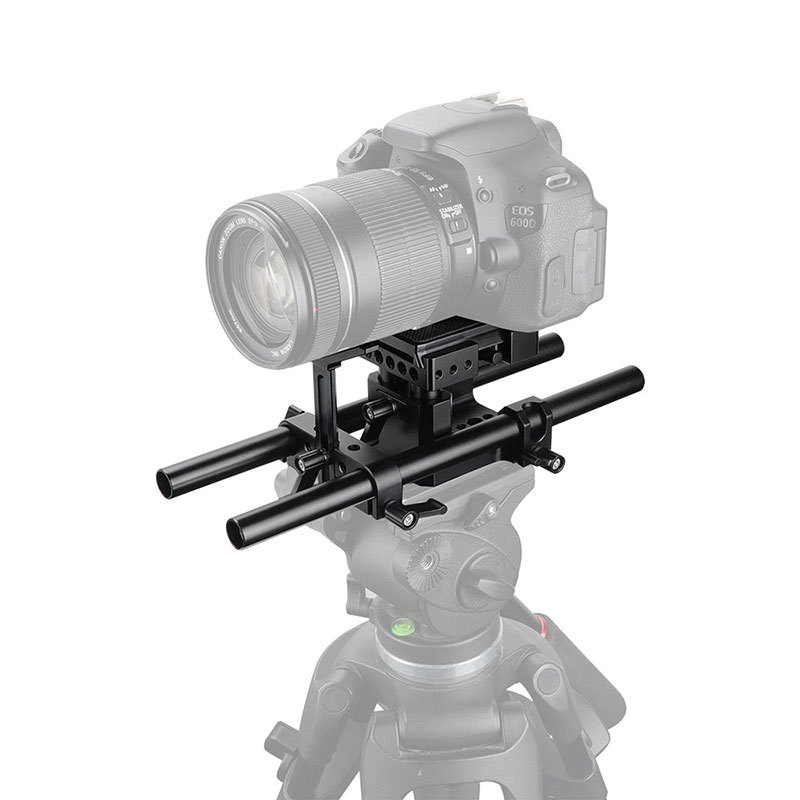 CAMVATE Pro DSLR Shoulder Mount Support Rig Kit Baseplate Kit Tripod Mount For Universal Use DSLR Cameras