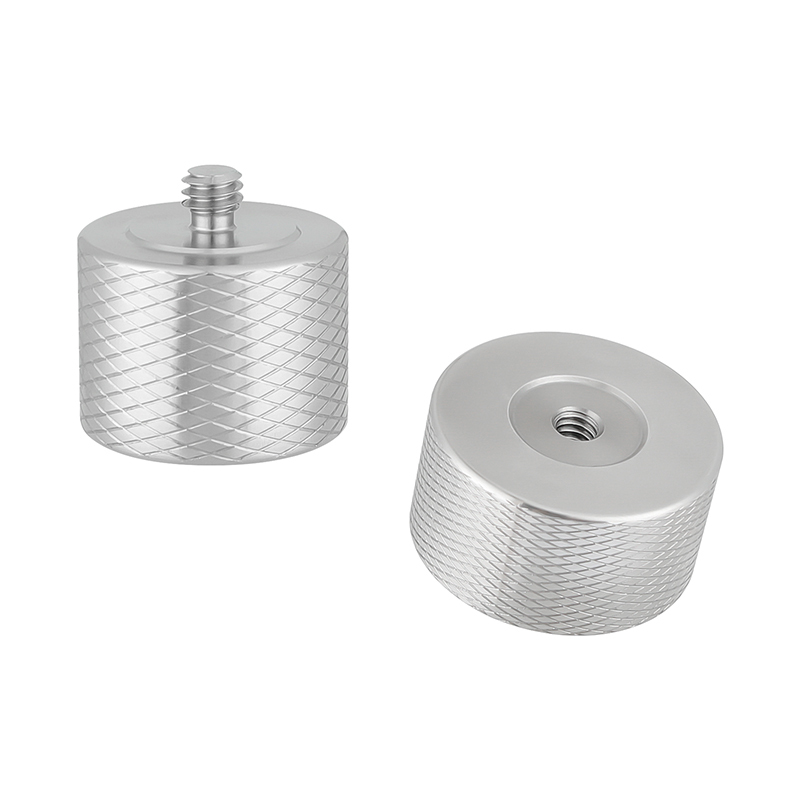 CAMVATE 1/4"-20 Male To 1/4"-20 Female Counterweight Screw Adapters Stainless Steel Made 39.5mm & 28mm Diameter For DSLR Camera Accessories (2 Pieces)