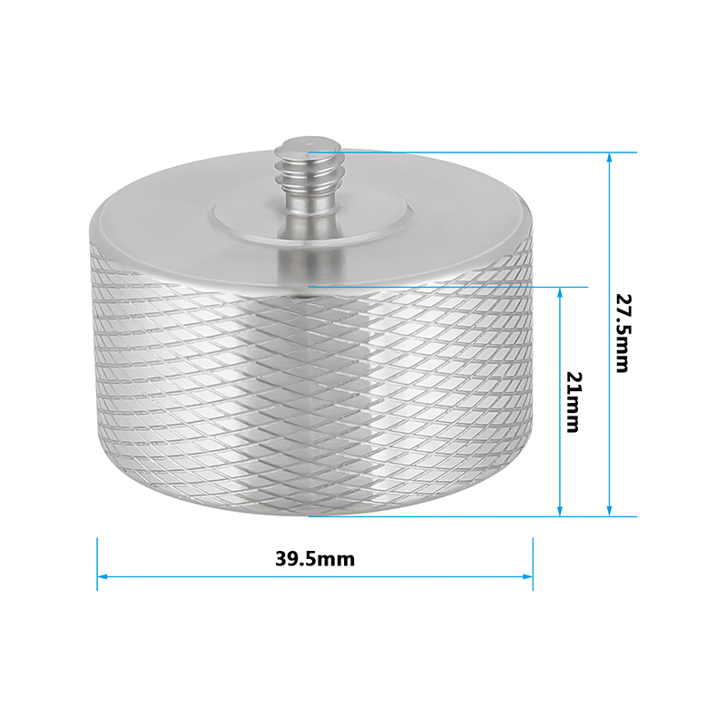 CAMVATE 1/4"-20 Male To 1/4"-20 Female Counterweight Screw Adapter Stainless Steel Made 39.5mm Diameter For DSLR Camera Accessories (2 Pieces)