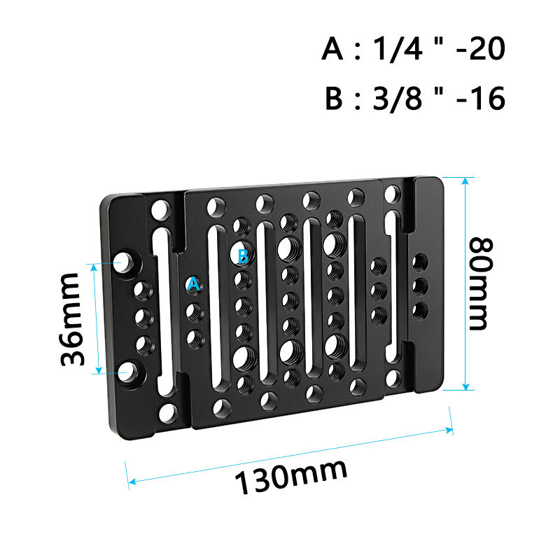 CAMVATE Multipurpose Extension Cheese Plate With Built-in Shoe Mounts (Universal)