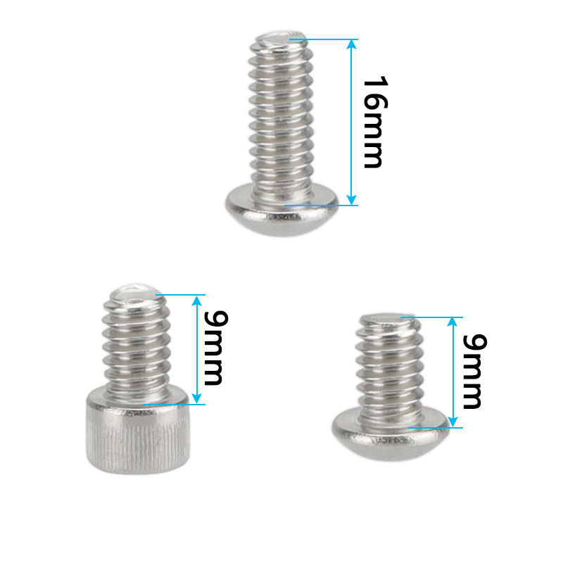 CAMVATE 1/4"-20 Stainless Steel Hex Screw Pack Multiple Types (20 pcs)