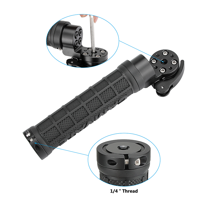 CAMVATE Universal Handgrip Rubber-covered With ARRI Rosette M6 Thumbscrew Mount For Handheld DSLR Camera Shoulder Rig