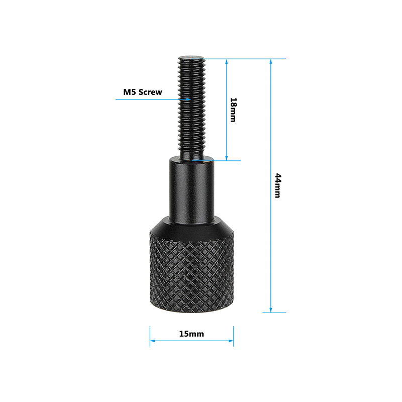 CAMVATE M5*18mm Thumbscrew Adapter Lock Screw Replacement For Manfrotto Quick Release Plate (2 Pieces)