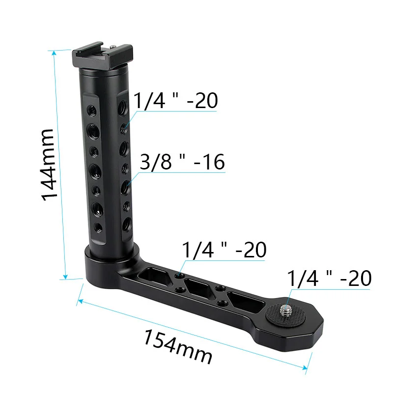 CAMVATE Handy Cheese Handle With Cold Shoe L-shape For RoninS / Zhiyun Crane Series Handheld Gimbal