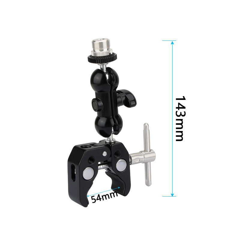 CAMVATE Crab clamp & Mini Ball Head Camera Mount  for microphones