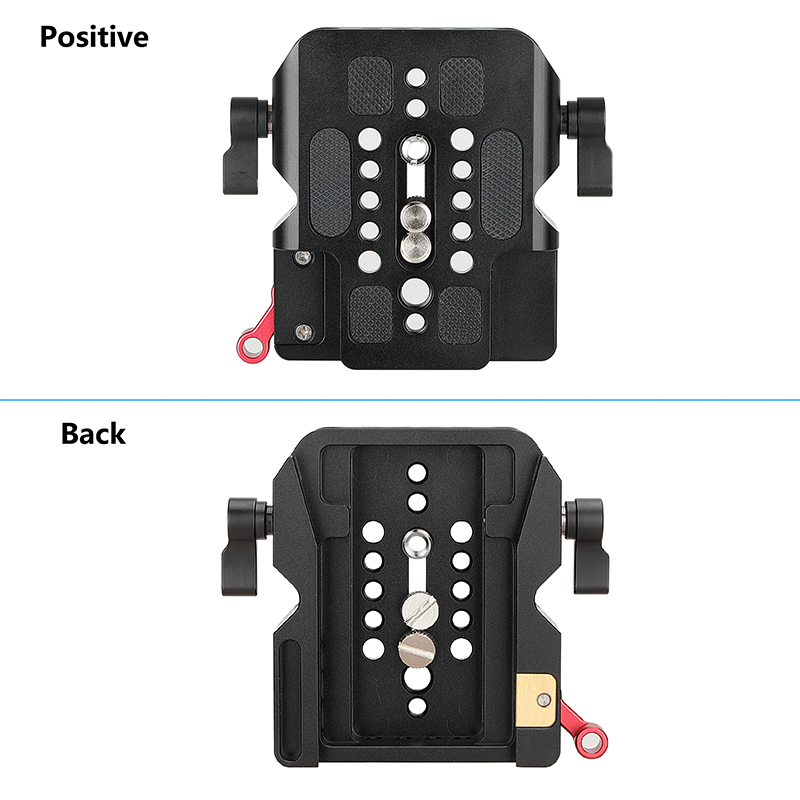 CAMVATE Quick Release Sliding Baseplate With 15mm Railblock Compatible With Standard ARRI 12" Dovetail Bridge Sled Plate
