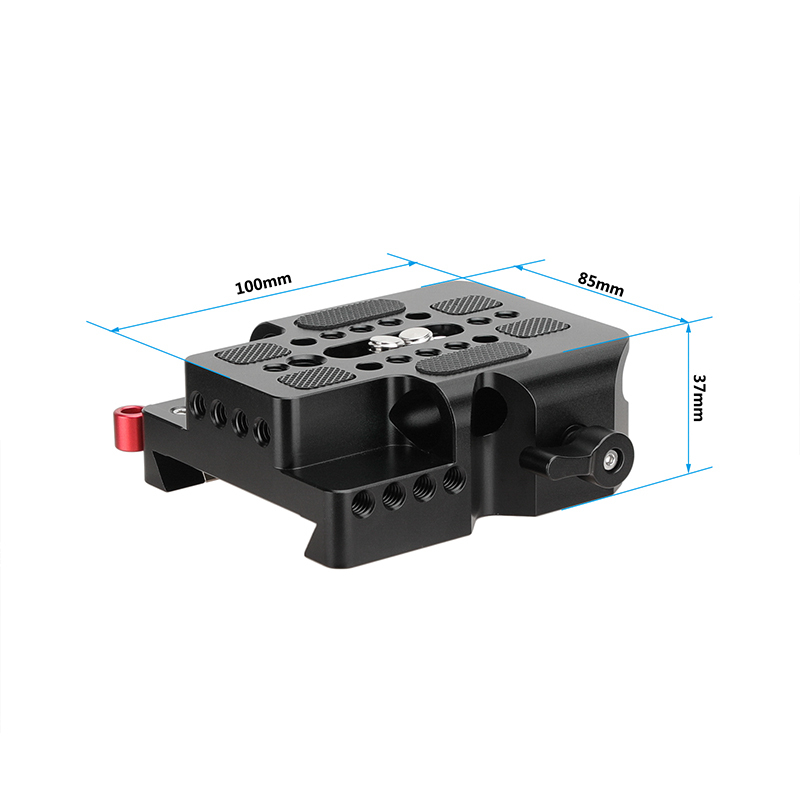 CAMVATE Quick Release Sliding Baseplate With 15mm Railblock Compatible With Standard ARRI 12" Dovetail Bridge Sled Plate