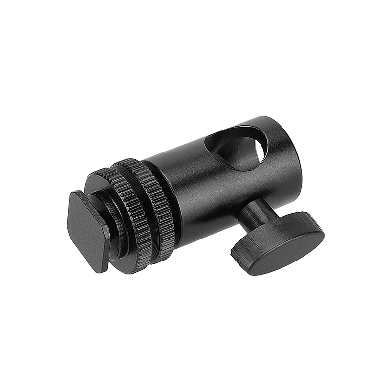 CAMVATE 16mm Light Stand Head With Shoe Mount Adapter And 1/4" 3/8" Lock Nuts
