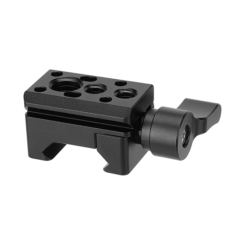 CAMVATE Standard NATO Rail Clamp Quick Release Swat Rail Clamp With 1/4"-20 & 3/8"-16 Mounting Points