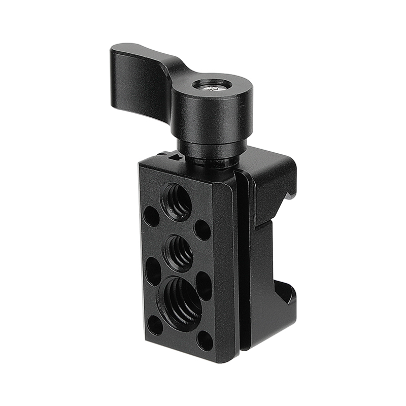 CAMVATE Standard NATO Rail Clamp Quick Release Swat Rail Clamp With 1/4"-20 & 3/8"-16 Mounting Points