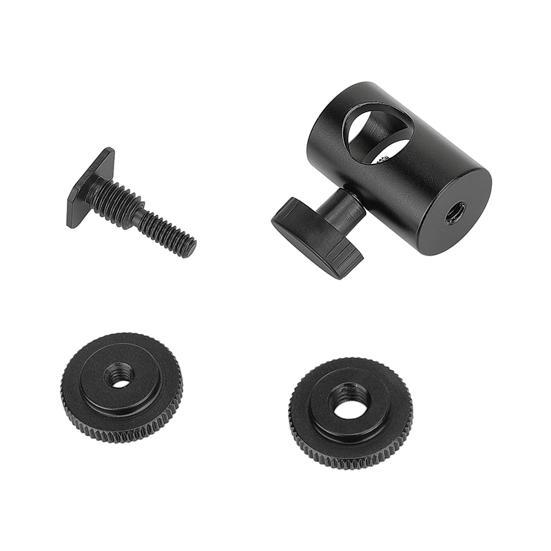 CAMVATE 16mm Light Stand Head With Shoe Mount Adapter And 1/4" 3/8" Lock Nuts