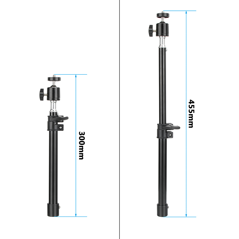 CAMVATE Extendable Monitor Desk Mount Stand With Fully Adjustable Ball Head Holder 1/4"-20 Screw Mount