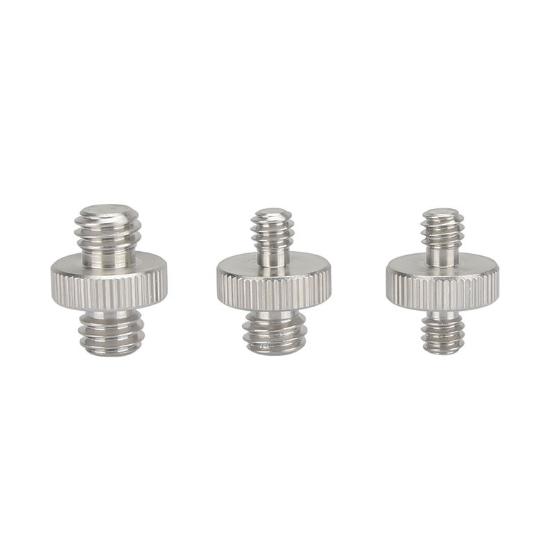 CAMVATE 1/4"Male to 1/4"Male & 1/4"Male to 3/8" Male & 3/8" Male to 3/8" Male Thread Screw Adapter for Camera Tripod