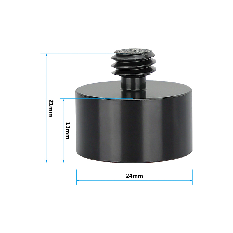 CAMVATE 3/8"-16 Male To 5/8"-27 Female Thread Screw Adapter Aluminum Alloy Construction (2 Pieces)