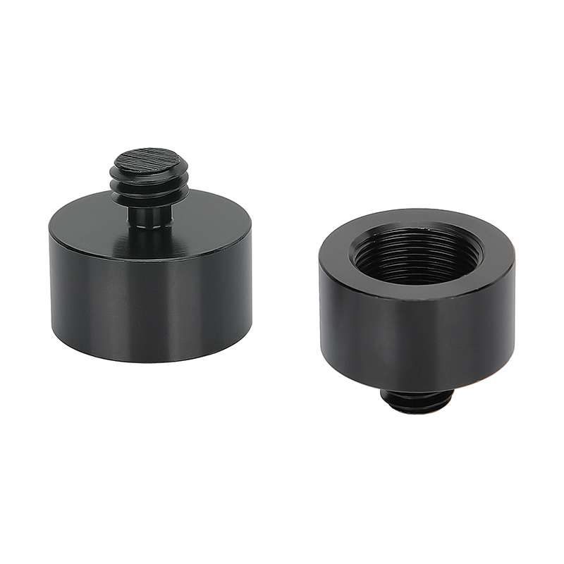 CAMVATE 3/8"-16 Male To 5/8"-27 Female Thread Screw Adapter Aluminum Alloy Construction (2 Pieces)