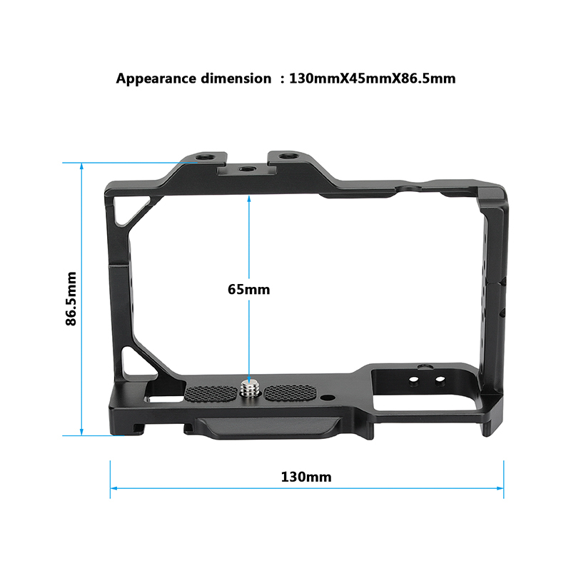 CAMVATE Sony ZV-E10 Cage Armor Rig Full Frame Form-fitting With Top Shoe Mount & 1/4" Mounting Points (Exclusive Use)