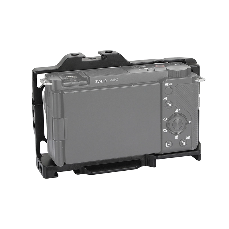CAMVATE Sony ZV-E10 Cage Armor Rig Full Frame Form-fitting With Top Shoe Mount & 1/4" Mounting Points (Exclusive Use)