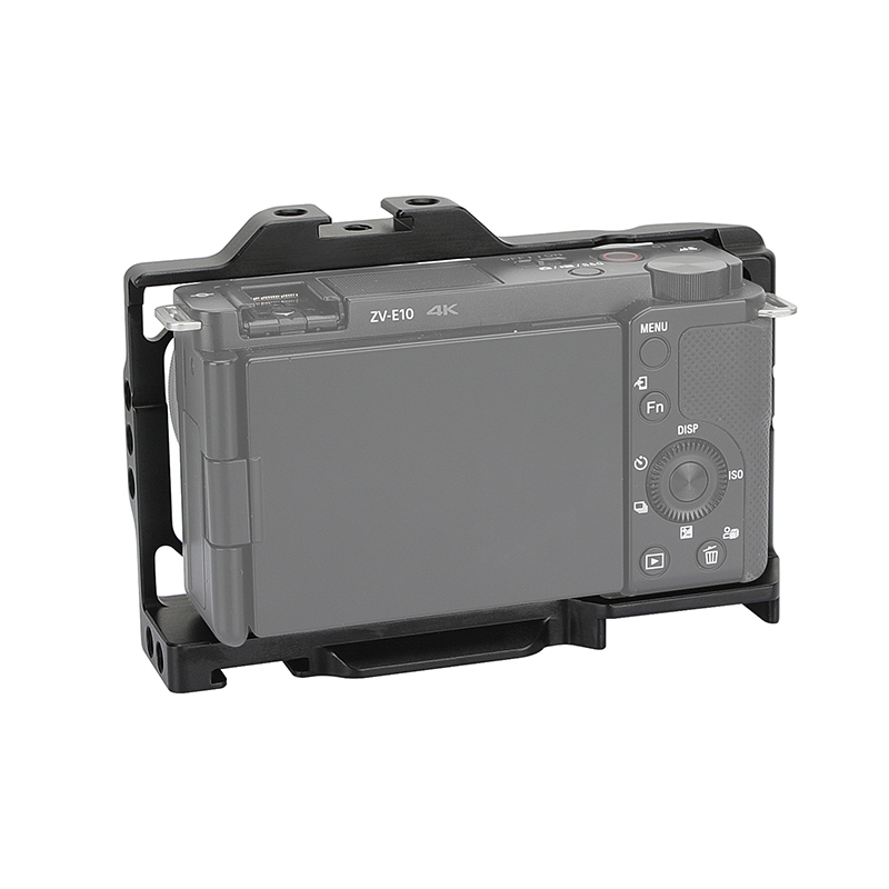 CAMVATE Sony ZV-E10 Cage Armor Rig Full Frame Form-fitting With Top Shoe Mount & 1/4" Mounting Points (Exclusive Use)
