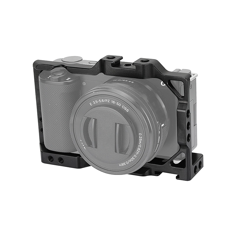 CAMVATE Sony ZV-E10 Cage Armor Rig Full Frame Form-fitting With Top Shoe Mount & 1/4" Mounting Points (Exclusive Use)